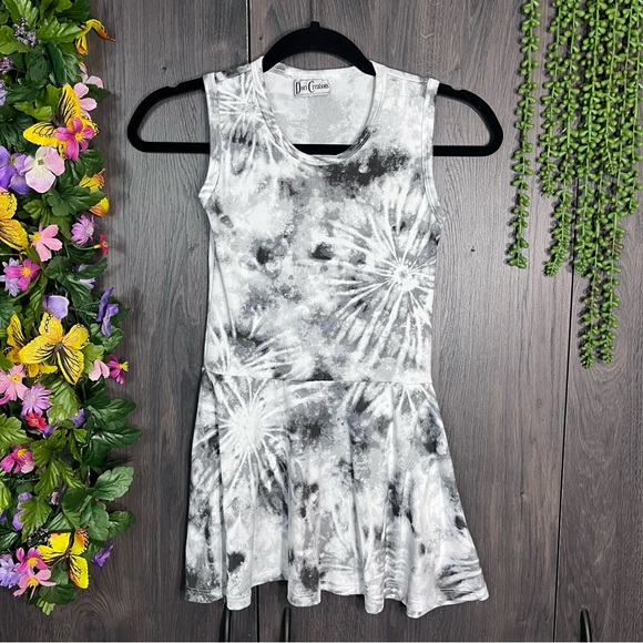 1🌼3/$30🌼Dori Creations Sleeveless Tie Dye Peplum Babydoll Top Size 8/Medium - Picture 2 of 14